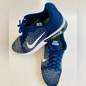 Men’s Nike Air Max Sequent 2 Running Shoe, Binary Blue/White,  Blue -Black 13